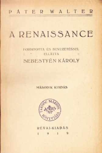 P�ter Walter - A renaissance