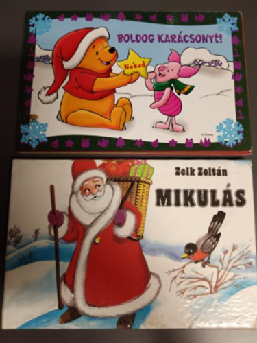 2db karcsonyi meseknyv :Mikuls+Micimack boldog karcsonyt
