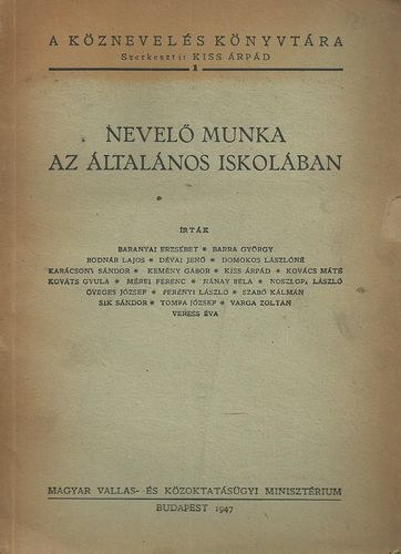 Baranyai-Barra-Bodnr-Dvai - Nevel munka az ltalnos iskolban