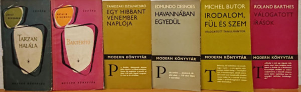 Tanidzaki Dzsunicsir, Natalia Ginzburg, Josef Nesvadba, Edmundo Desnoes, Butor Sndor, Roland Barthes - Kortrs regnycsomag