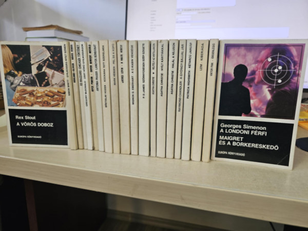 P. D. James, Agatha Christie, Raymond Chandler, Patricia Highsmith, Lem Stanislaw, Viktor Fink, Georges Simenon, Rex Stout, Brett Simon, Rouland-Olivier, Ed Mazzaro, Gregory McDonald, Joyce Porter, An - 20db Európa krimi, KÖNYVMENTŐ AJÁNLAT: Szörnyűségek szép szigete+ Rejtély az antillákon+ Nyílt kártyákkal+ Halál a Níluson+ A gyöngy bajjal jár+ Kétarcú január+ Kiberiáda+ Idegenlégió+ A londoni férfi/ Maigret és a borkereske