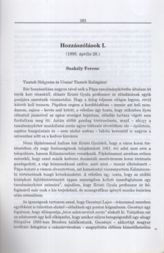 Kn�zy Judit, Szak�ly Ferenc - Tanulm�nyok P�pa v�ros t�rt�net�b�l 2. - K�l�nlenyomat