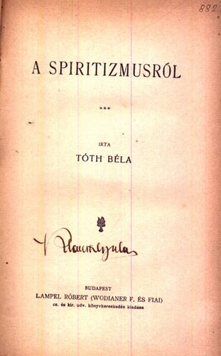 Tth Bla - A spiritizmusrl