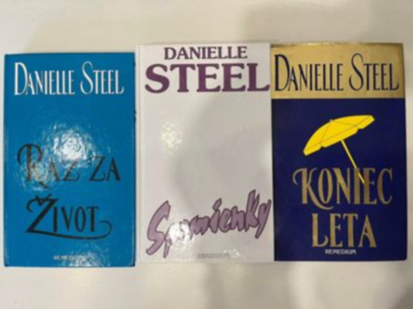 Danielle Steel - 3 db szlovk nyelv Danielle Steel (Koniec leta, Spomiensky, Raz za zivot)
