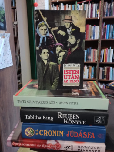 Kavabata Jaszunari, A. J. Cronin, Tabitha King, Nasar Sylvia, Jan De Hartog - Sz�pirodalmi k�nyvcsomag 5 darabos K�NYVMENT� AJ�NLAT: Sz�ps�g �s szomor�s�g, J�d�sfa, Reuben k�nyve, Egy csod�latos elme, Isten ut�n az els�