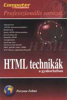 Paczona Zoltn - HTML technikk a gyakorlatban