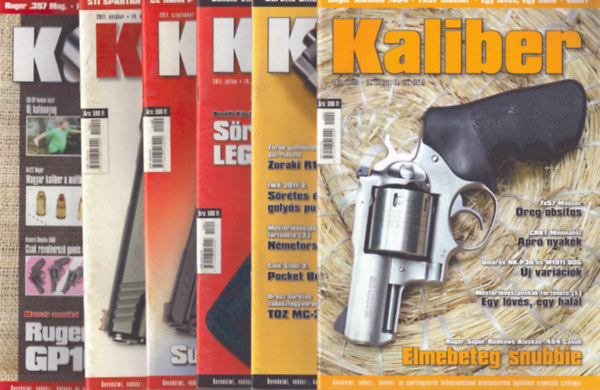 Vass Gbor (fszerk.) - Kaliber 2011/4., 6., 7., 9., 10., 12. szmok (6 db)
