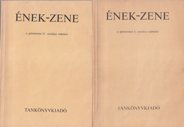 Ugrin Gbor - 3 db nek-zene knyv: a gimnzium I., II., s IV. osztlya szmra