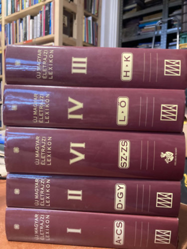 Mark� L�szl� (f�szerkeszt�) - 5 db �j magyar �letrajzi lexikon ( I., II., III., IV., VI.)