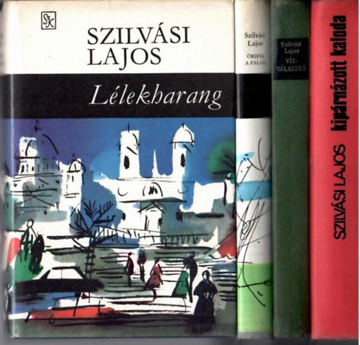 Szilvási Lajos - 4 db Szilvási-könyv:Lélekharang + Ördög a falon + Vízválasztó + Kipárnázott kaloda