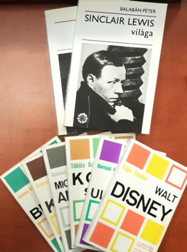 Balabn Pter, Budai Katalin, Kroly Nemes, Fjja Sndor, Karcsai Kulcsr Istvn, Tbis ron - 8 db nletrajzi ktet: Liv Ullmann, Korda Sndor, Michelangelo Antonioni, Walt Disney, Elia Kazan, Luis Bunuel, Sinclair Lewis vilga, Maugham vilga