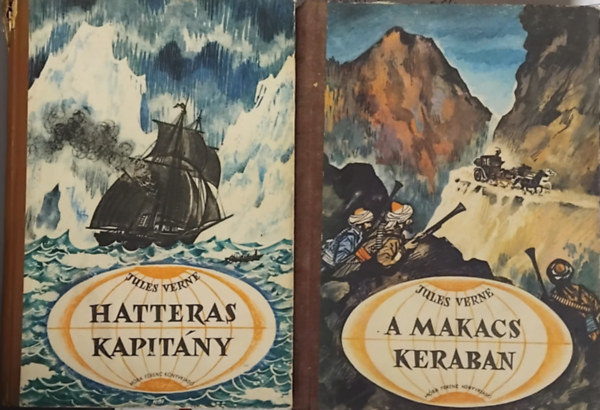 Jules Verne - 2 db Jules Verne: Hatteras Kapit�ny + A makacs Keraban