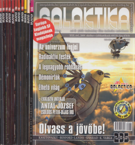 Galaktika - 12 db. szorványszám (181, 189, 190, 191, 192, 193, 194, 195, 196, 199, 224, 235)