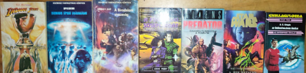 Steven Spielberg, Donald F. Glut, Steve Perry, Damien Forrestal, Malcolm Webster, A. C. Crispin - 7db sci-fi regny - Steven Spielberg-Harmadik tpus tallkozsok, Donald F. Glut-A Birodalom visszavg, Steve Perry-A frfi, aki sohasem hibz, Damien Forrestal-Aliens vs Predator, Malcolm Webster-A jedi hatalma, stb. (a tbbi r s c