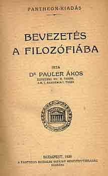 Pauler kos - Bevezets a filozfiba