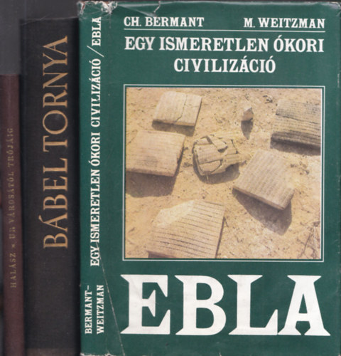 3 db ókorról szóló könyv: Ebla - Egy ismeretlen ókori civilizáció + Bábel tornya + Ur városától Trójáig