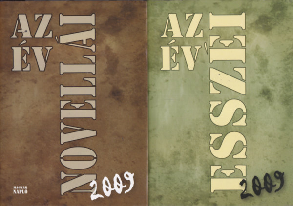 2 db. antológia (Az év novellái 2009. + Az év esszéi 2009.)