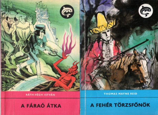 Hegeds Gza, Fehr Tibor, Rth-Vgh Istvn - 4 db Delfin knyv: A fehr trzsfnk + A fra tka + Hajdkaland + Az erdntli veszedelem