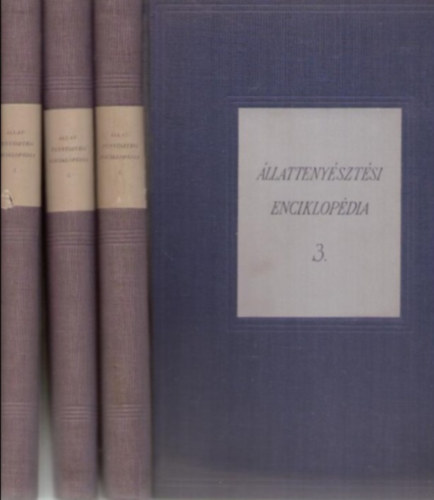 Dr. Horn Art�r (szerk.) - �llatteny�szt�si enciklop�dia I-III.