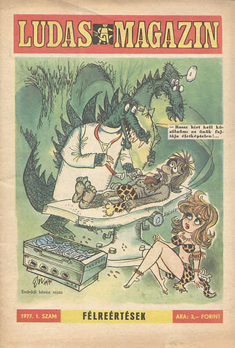 F�ldes Gy�rgy (szerk.) - Ludas Magazin 1977/1-12. (12 db. lapsz�monk�nt, teljes �vfolyam + �vk�nyv)