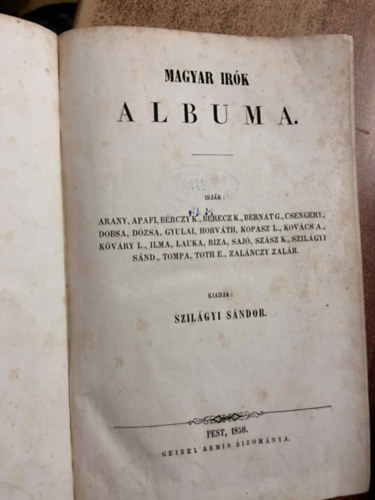 Szil�gyi S�ndor - Magyar �r�k Albuma