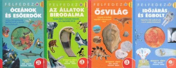 Frances Dipper, Jane Parker, Barbara Taylor, Steve Pollock, Andrew Charman, Dougal Dixon, Helen Young, Chris Oxlade - Felfedez sorozat knyvcsomag (4 darab) / cenok s eserdk, Az llatok birodalma, svilg, Idjrs s gbolt (interaktv knyvek)
