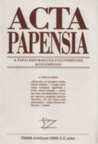 Hudi Jzsef dr. (fszerk.) - Acta Papensia V.