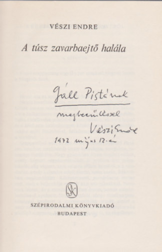 Vszi Endre - A tsz zavarbaejt halla