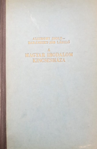 Alszeghy-Bar�nszky-J�b - A magyar irodalom kincsesh�za