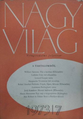 Nagy világ 1973/7 - Világirodalmi folyóirat