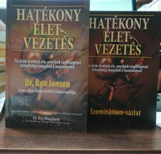 Dr. Ron Jenson - Hatkony letvezets (knyv)+Hatkony letvezets (Szeminrium-vzlat) - (2 db m)
