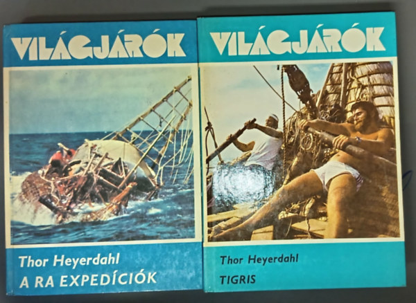 Thor Heyerdahl - 2 db Világjárók kötet: A RA expedíciók + Tigris