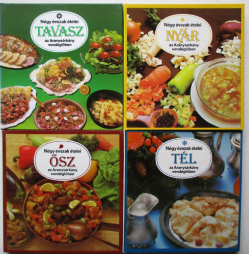Liscsinszky Bla - Ngy vszak telei az Aranysrkny vendglben: Tavasz + Nyr + sz + Tl (4 db knyv)