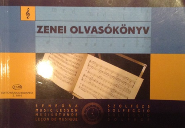 Agcsy Lszl s J.Irsai Vera (szerk.) - Zenei olvasknyv (szolfzs pldatr)