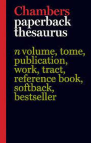 Chambers Paperback Thesaurus