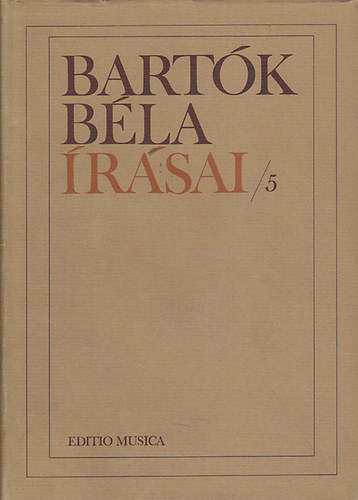 Révész Dorrit (szerk.) - Bartók Béla írásai 5.- A magyar népdal