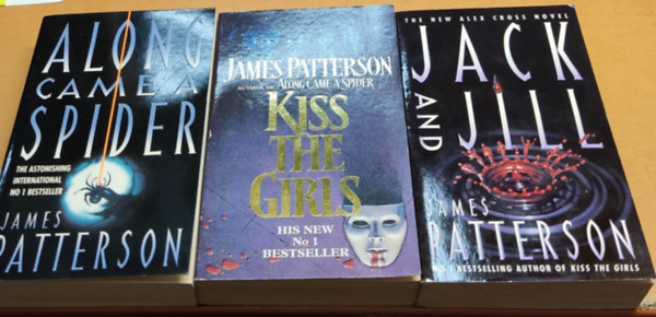 James Patterson - 3 db Alex Cross, angol nyelvű: Along Came A Spider + Kiss the Girls + Jack and Jill