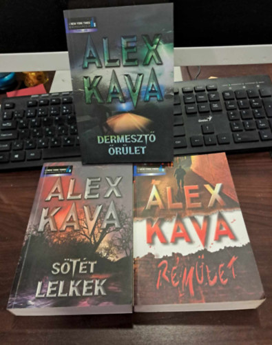 Alex Kava - 3 db-os Alex Kava knyvcsomag: Stt lelkek, Dermeszt rlet, Rmlet