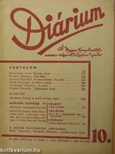 Máté Károly-Kenyeres Imre - Diárium-1944.január