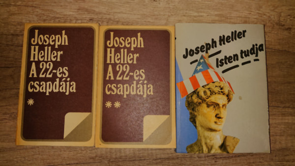 Joseph Heller - 3 kötet, 2 fontos mű Joseph Hellertől: A 22-es csapdája I-II., Istne tudja