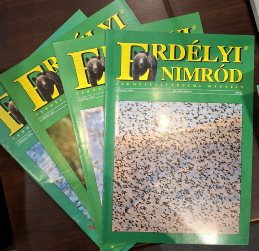 Szab� L�szl� (szerk.) - 4 db Erd�lyi Nimr�d - Term�szetv�delmi Magazin - 2002. j�lius-augusztus, (4. �vfolyam 4. sz�m) + 2002. m�rcius-�prilis (4. �vfolyam 2. sz�m) + 2002. m�jus-j�nius (4. �vfolyam 3. sz�m) + 2002. november-december (4. �vfolyam 6.sz�m)