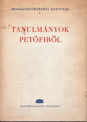 P�ndi; T�th (szerk.) - Tanulm�nyok Pet�fir�l