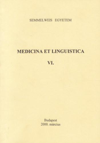 Medicina et Linguistica VI.