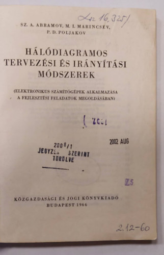 Abramov - Marincsev - Poljakov - Hldiagramos tervezsi s irnytsi mdszerek