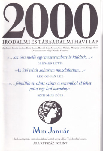 Bojtr Endre - 2000 Irodalmi s Trsadalmi Havi Lap - 2000. Janur