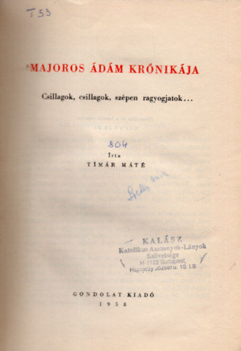 Tmr Mt - Majoros dm krnikja