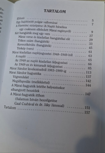 palackposta - Márai Sándortól