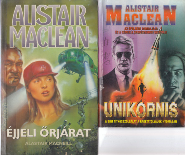 Alistair MacLean - 2 db Alistair Maclean krimi: �jjeli �rj�rat + Unikornis