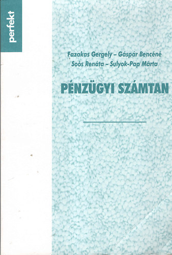 Sulyok-Pap Mrta (szerk.) - Pnzgyi szmtan
