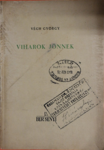 Végh György - Viharok jönnek